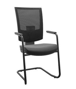 Cadeira Aproximação Preta – Base em S