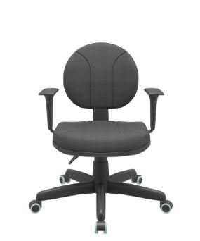 Cadeira de Escritório Operativa Executiva em Tecido Preto