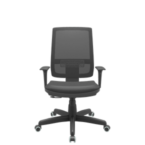 Cadeira Presidente Couríssimo Preta – Encosto em Tela