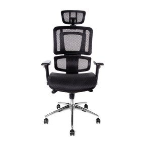 Cadeira Presidente - com Encosto em Tela e Base em Alumínio