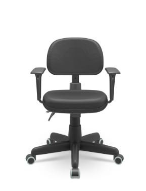 Cadeira Operativa Preta – com Braços Reguláveis