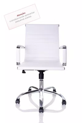 Cadeira Diretor Branca - Couríssimo PU