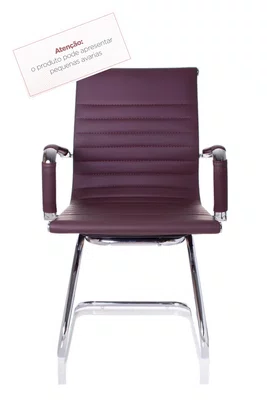 Cadeira Fixa Café - Estrutura Cromada