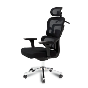 Cadeira Presidente Preta – Encosto em Tela Ergonômica