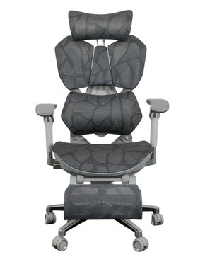 Cadeira Presidente Optimus Cinza – Encosto em Tela