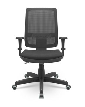 Cadeira Presidente Crepe Preta – Back System