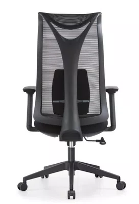 Cadeira Presidente Giratória Preta - com Relax e Braços 3D