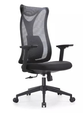 Cadeira Presidente Giratória Preta - com Relax e Braços 3D