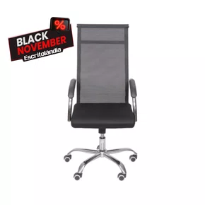 Cadeira Presidente Preta – Encosto em Tela e Mecanismo Relax