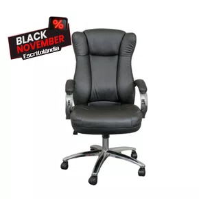 Cadeira Presidente Preta – Inclinação Ajustável