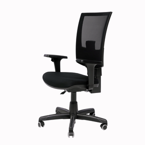 Cadeira Presidente Crepe Preta - Back System