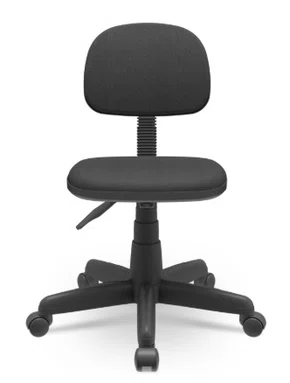 Cadeira Secretária Preta - com Base Giratória