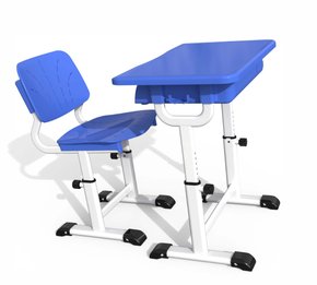 Conjunto Escolar com Mesa e Cadeira Reguláveis