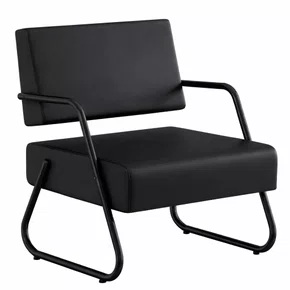 Poltrona Fixa Couríssimo Preta – Estrutura Preta