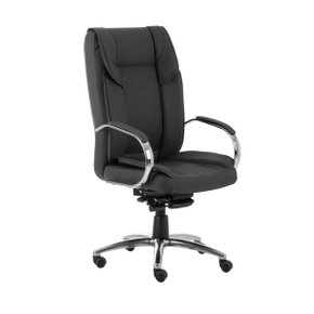 Poltrona Presidente Couríssimo Preta – Base Alumínio