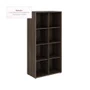 Armário Alto Aberto com 8 Nichos Marsala/Preto