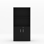 Armário Estante com 2 portas Express Preto