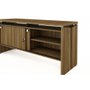 Balcão Aparador com 2 Portas de Correr 160cm Malaga e Preto