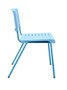 Cadeira 4 Pés Multi297 Sem Braço Com Estrutura e Assento/Encosto Azul Claro