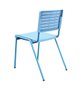 Cadeira 4 Pés Multi297 Sem Braço Com Estrutura e Assento/Encosto Azul Claro
