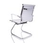 Cadeira de Escritório Diretor Fixa Eames Relax Cromada Branca