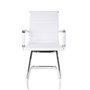 Cadeira de Escritório Diretor Fixa Eames Relax Cromada Branca