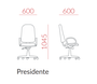 Cadeira de Escritório Presidente Couríssimo