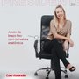 Cadeira Presidente Preta - com Encosto Reclinável
