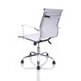 Cadeira Diretor Eames Relax 11D Cromada Branca