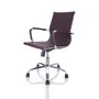 Cadeira Diretor Eames Relax 11D Cromada Café