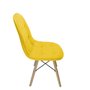 Cadeira Eames Botone Decorativa Fixa Amarela