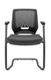 Cadeira Fixa Preta – Encosto Termoplástico