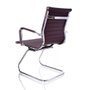 Cadeira Fixa Eames Estrutura Cromada 11A Café