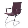 Cadeira Fixa Eames Estrutura Cromada 11A Café