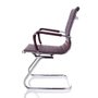 Cadeira Fixa Eames Estrutura Cromada 11A Café