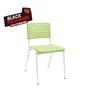Cadeira Fixa Verde e Branca - 4 Pés sem Braços
