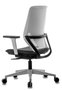 Cadeira Diretor Giratória Easyflex Estrutura Branca Mecanismo Back System em Crepe Preto
