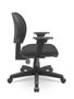 Cadeira Operativa Executiva BackSystem Lisa Tecido Preta Plaxmetal