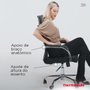 Cadeira Presidente Escritório W-124 com Encosto em Tela Mesh Preta