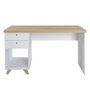Escrivaninha Mesa Sky Artany Olmo com Branca