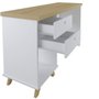 Escrivaninha Mesa Sky Artany Olmo com Branca