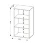 Estante Livreiro Branca Clean 2 Prateleiras
