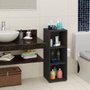 Estante Livreiro Preta em MDP Clean 2 Prateleiras