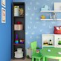 Estante Livreiro Preta Clean 3 Prateleiras