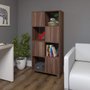 Estante Semi-Aberta 4 Portas e 4 Nichos Mobile Wally Ipê