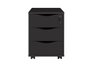 Gaveteiro em MDP com 3 Gavetas Face Preto Artany