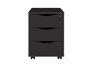 Gaveteiro em MDP com 3 Gavetas Face Preto Artany