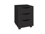 Gaveteiro em MDP com 3 Gavetas Face Preto Artany