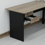 Gaveteiro Fixo com 2 Gavetas New City Calvi Preto