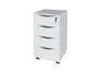 Gaveteiro Volante Branco Bit 4 Gavetas